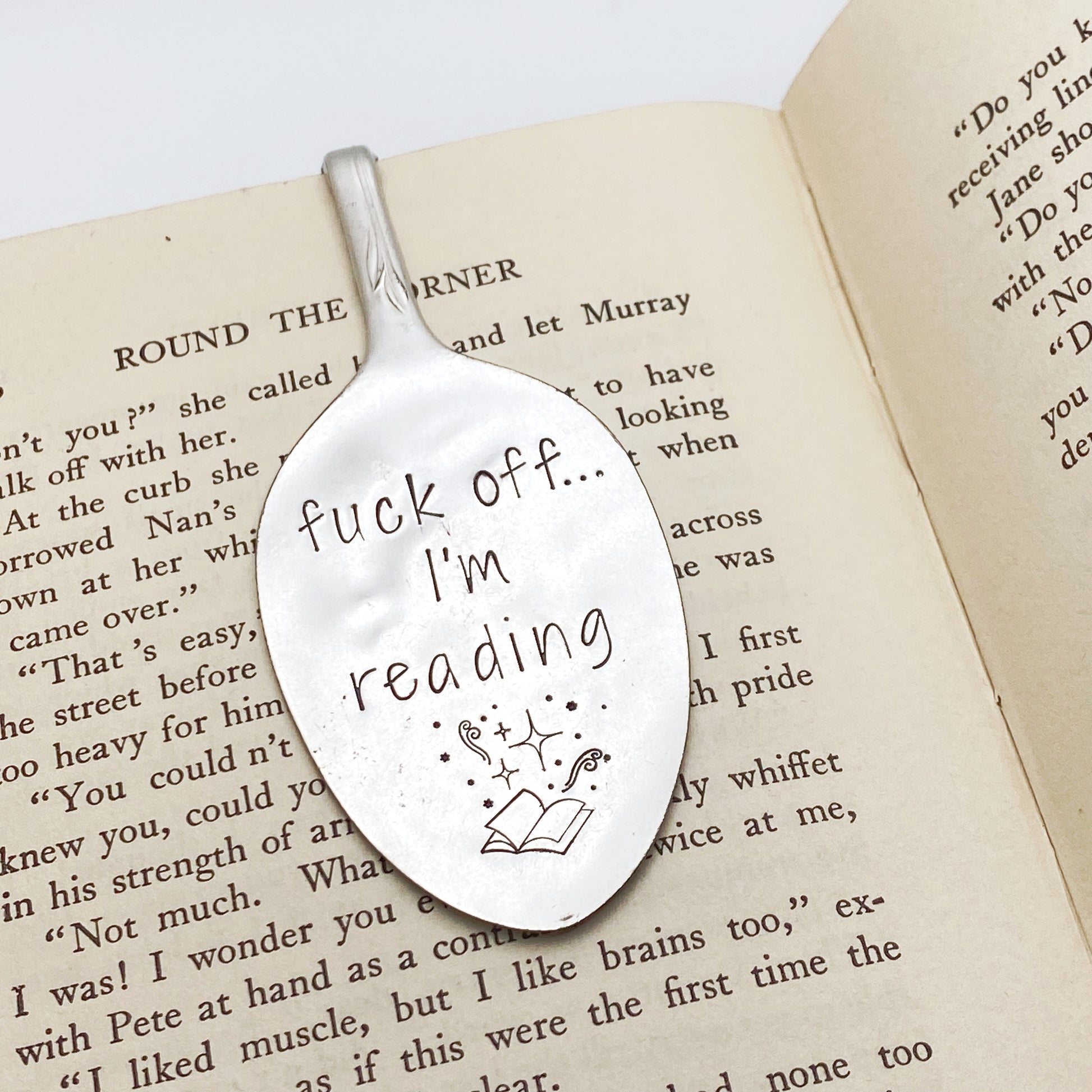 Fuck Off I'm Reading (magic), Vintage Spoon Bookmark Bookmarks callistafaye   