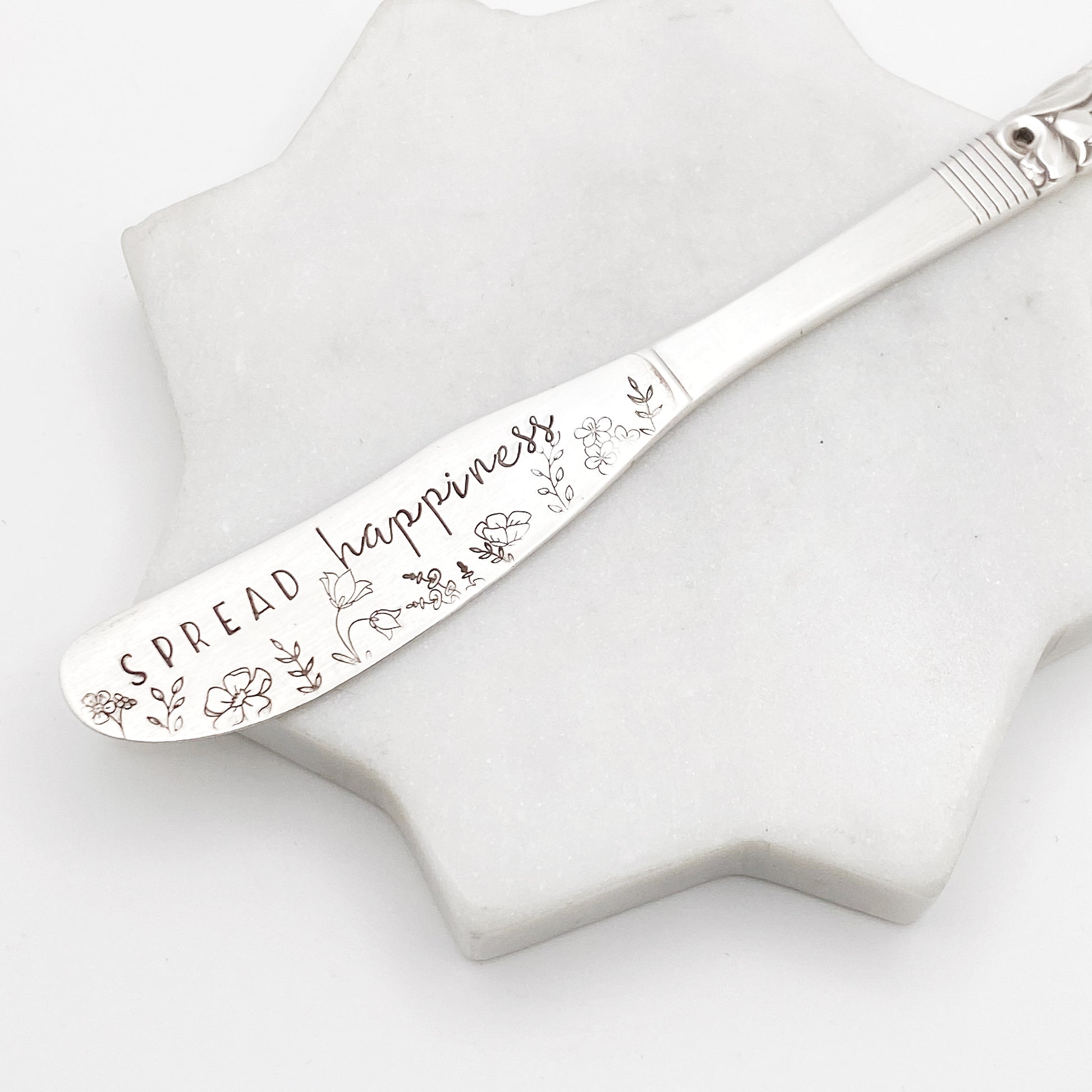 Spread Happiness, Hand Stamped Vintage Spreader Spreaders callistafaye   