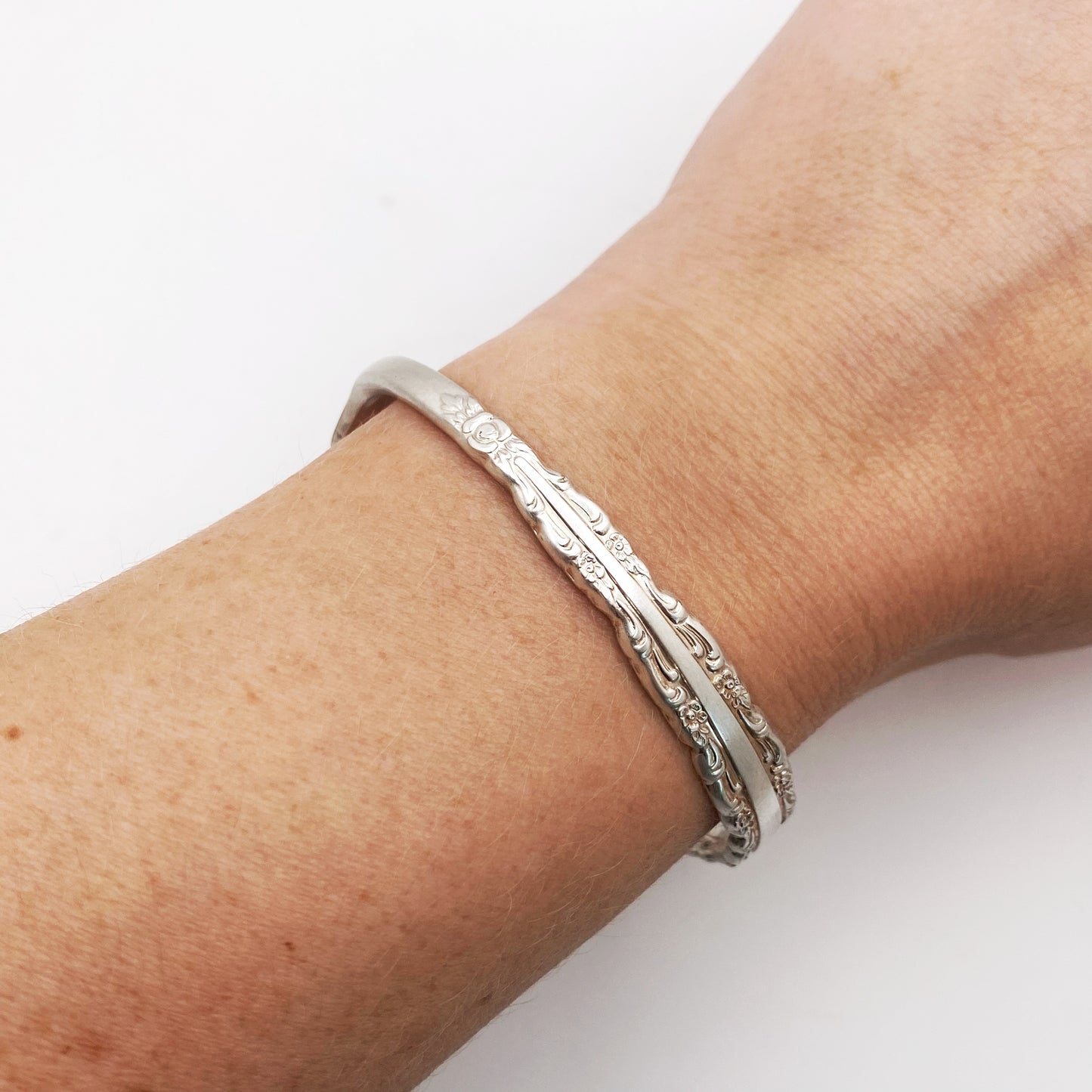 Bellfontaine 1973, RARE Cocktail Fork Cuff Bracelet, Hand Stamped Vintage Seafood Fork Bracelets callistafaye