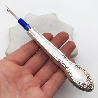 Silvery Mist 1955, Seam Ripper, Vintage Sewing Accessory, Antique Quilting Tool Seam Ripper callistafaye