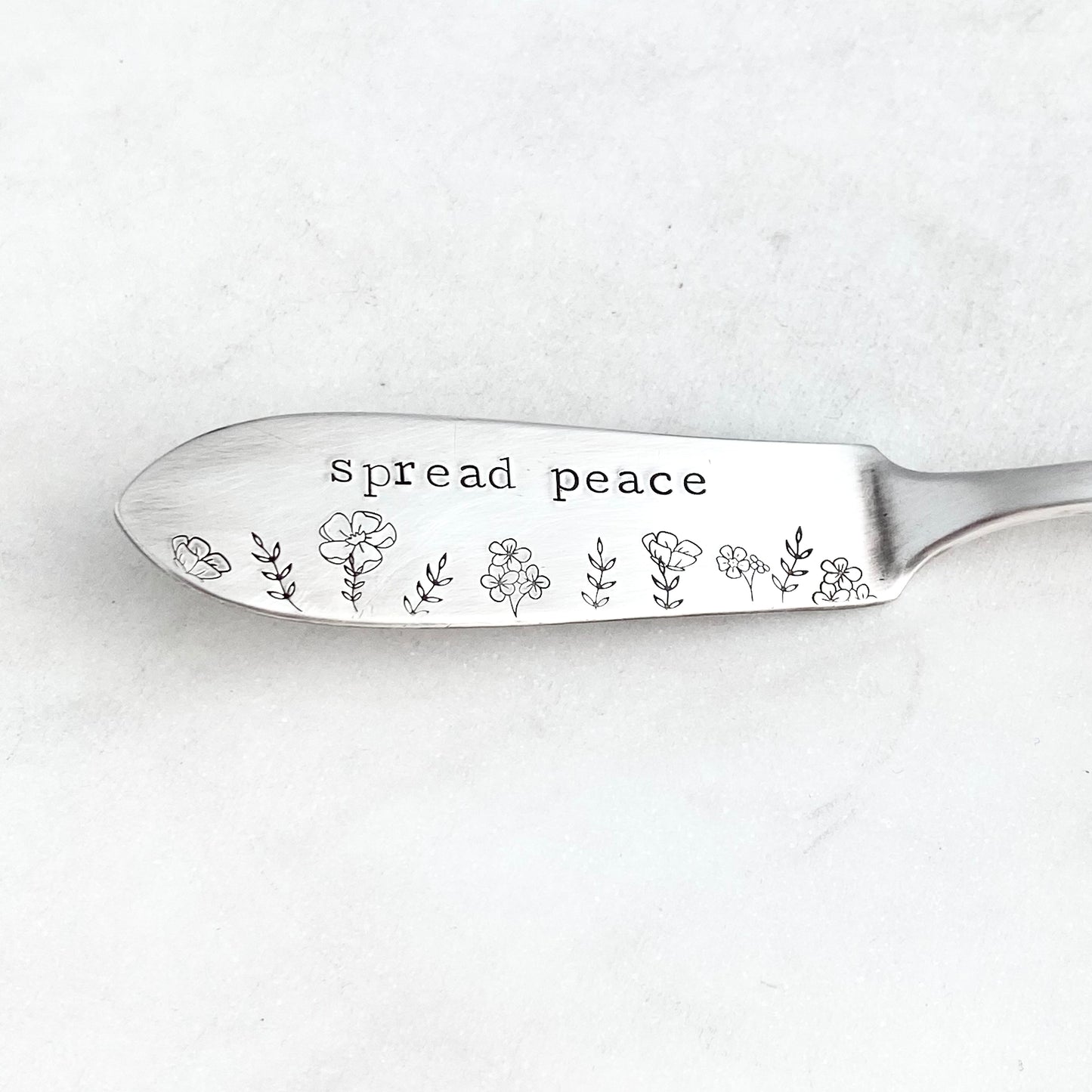 Spread Peace, Hand Stamped Vintage Spreader Spreaders callistafaye   