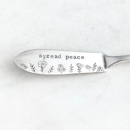 Spread Peace, Hand Stamped Vintage Spreader Spreaders callistafaye   