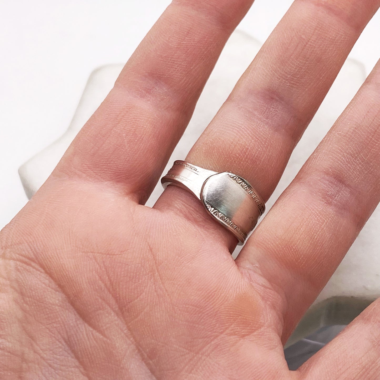 Orleans 1927, Custom Size Spoon Ring, Vintage Silverware Ring Rings callistafaye