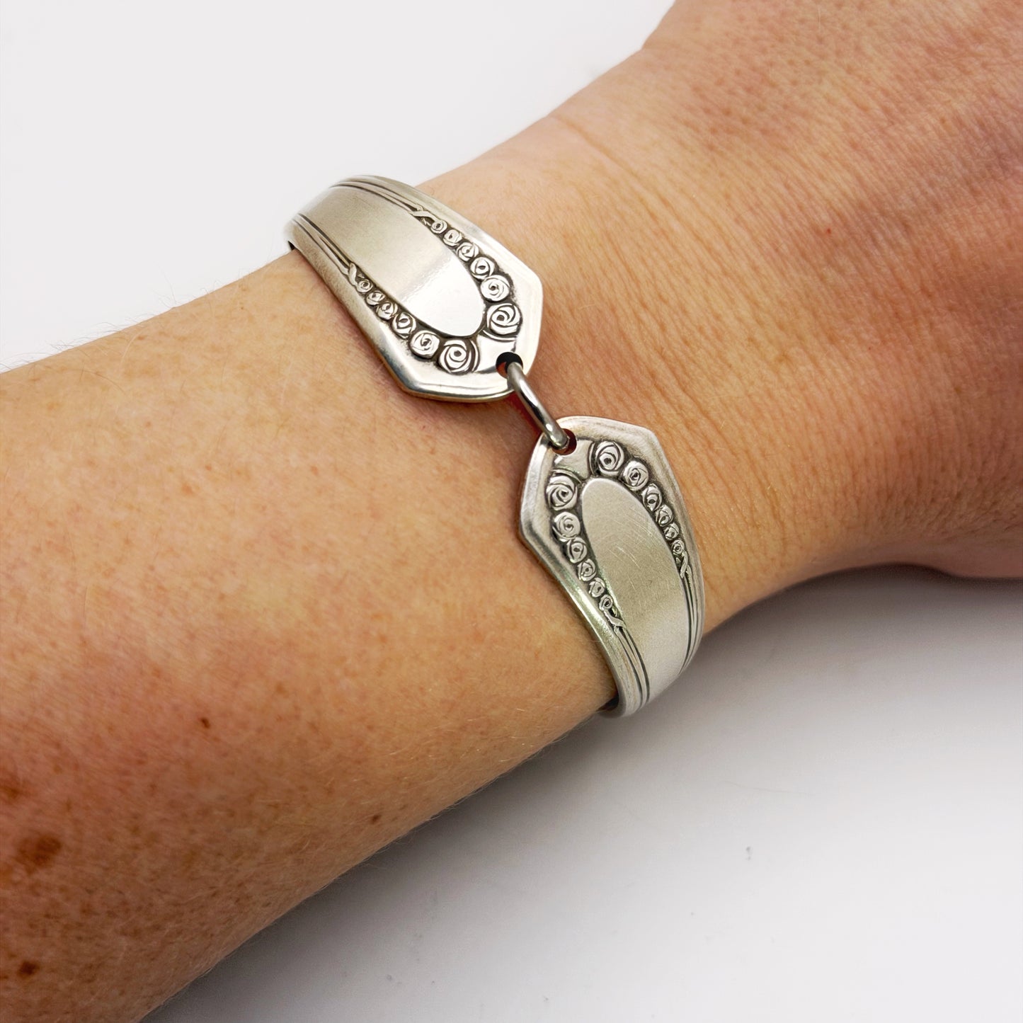 Roses (Roschen) 1925, Antique Two-Part Spoon Bracelet, Antique Spoon Handle, Antique Spoon Bracelet Bracelets callistafaye