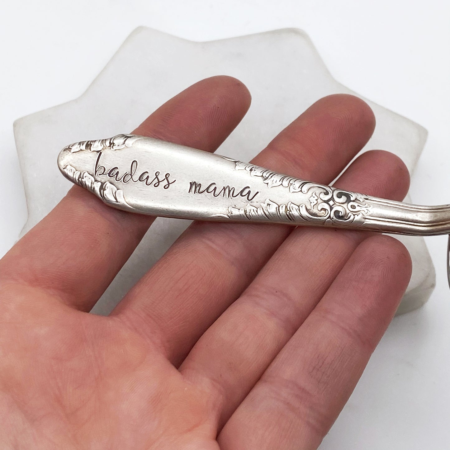 Badass Mama, Spoon Handle Keychain Keychains callistafaye   