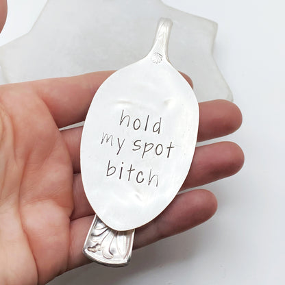 Hold My Spot Bitch, Vintage Spoon Bookmark Bookmarks callistafaye   