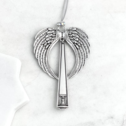 Large Angel Ornament, Century 1923, Hand Stamped Vintage Spoon Ornament Ornaments callistafaye   