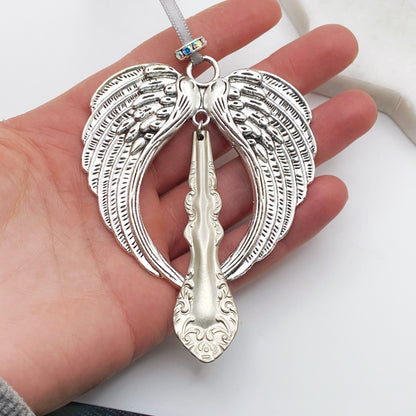 Large Angel Ornament, Finesse 1980, Hand Stamped Vintage Spoon Ornament Ornaments callistafaye