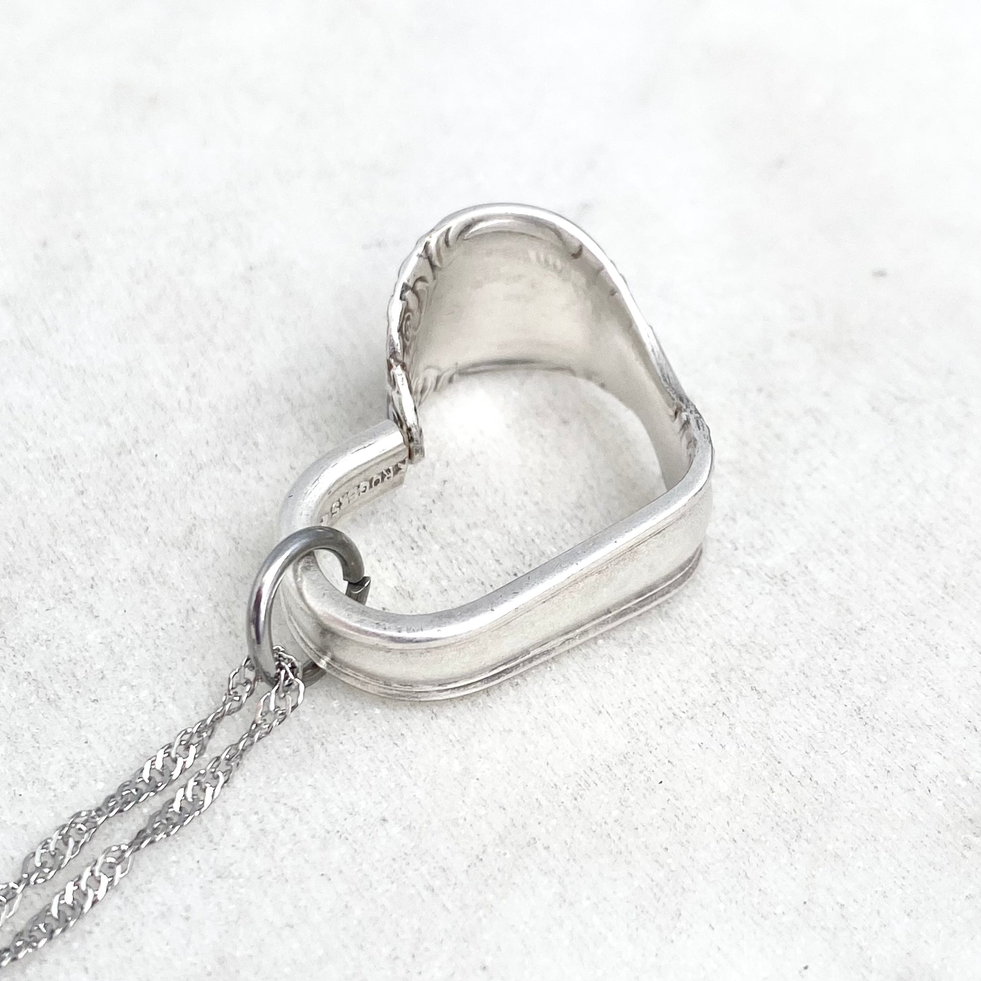Silvery Mist 1955, Small Floating Heart, Vintage Spoon Jewelry Hearts callistafaye   