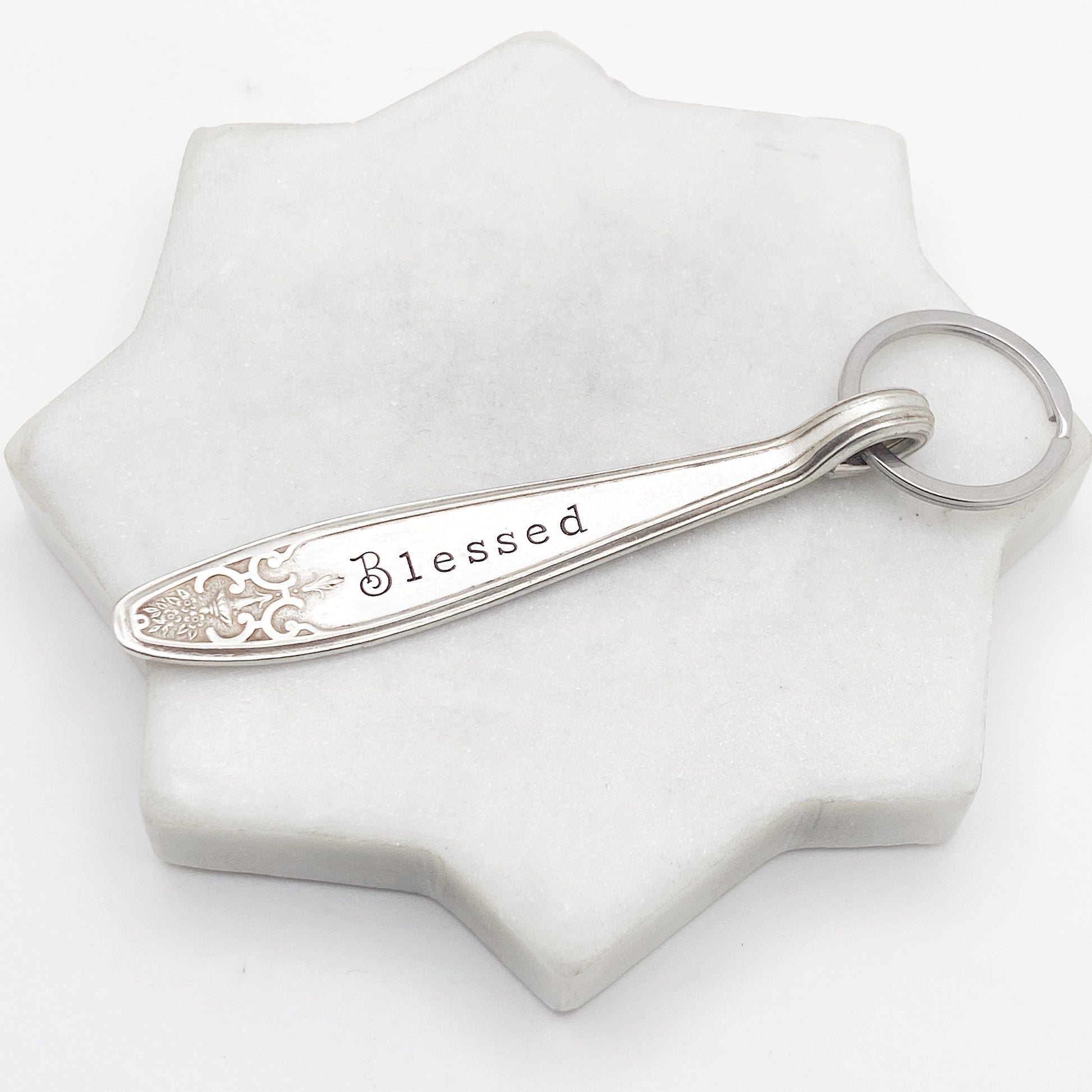 Blessed, Spoon Handle Keychain Keychains callistafaye