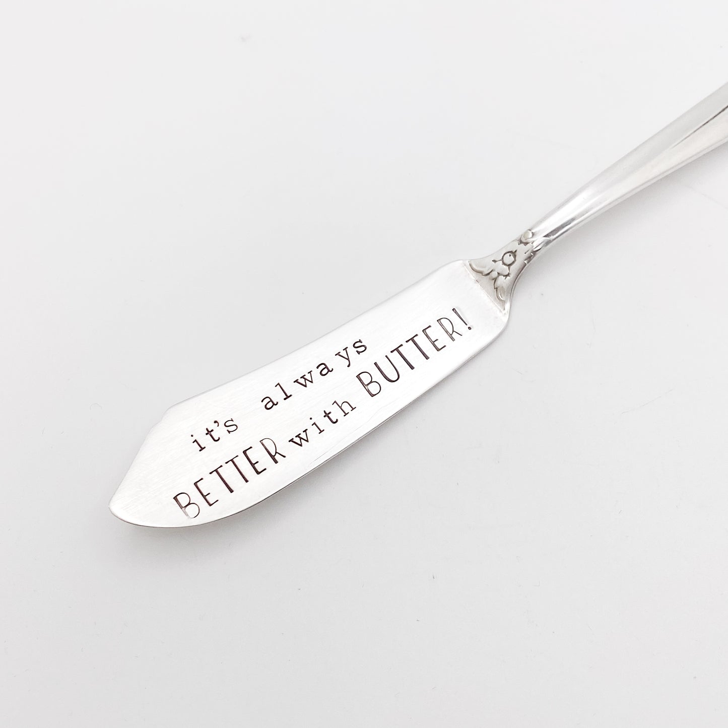It’s Always Better with Butter, Hand Stamped Vintage Spreader Spreaders callistafaye