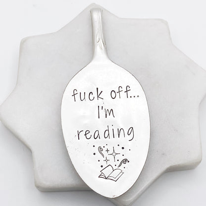 Fuck Off I'm Reading (magic), Vintage Spoon Bookmark Bookmarks callistafaye   