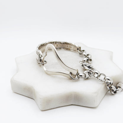 Bellfontaine 1973, RARE Curly Fork Heart Bracelet, Vintage Spoon Handle, Vintage Fork Bracelet Bracelets callistafaye