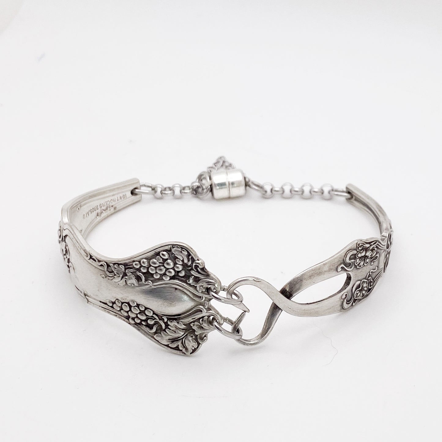 Vintage 1904 / Berwick 1904, RARE Antique Full Curly Fork Bracelet, Antique Spoon Handle, Vintage Spoon Bracelet Bracelets callistafaye