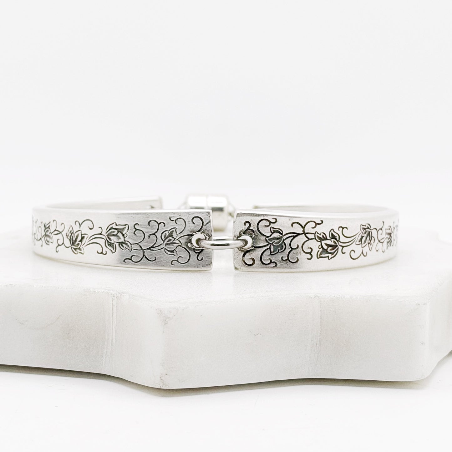 Silver Lace 1968, RARE Two-Part Spoon Bracelet, Vintage Spoon Handle, Vintage Spoon Bracelet Bracelets callistafaye