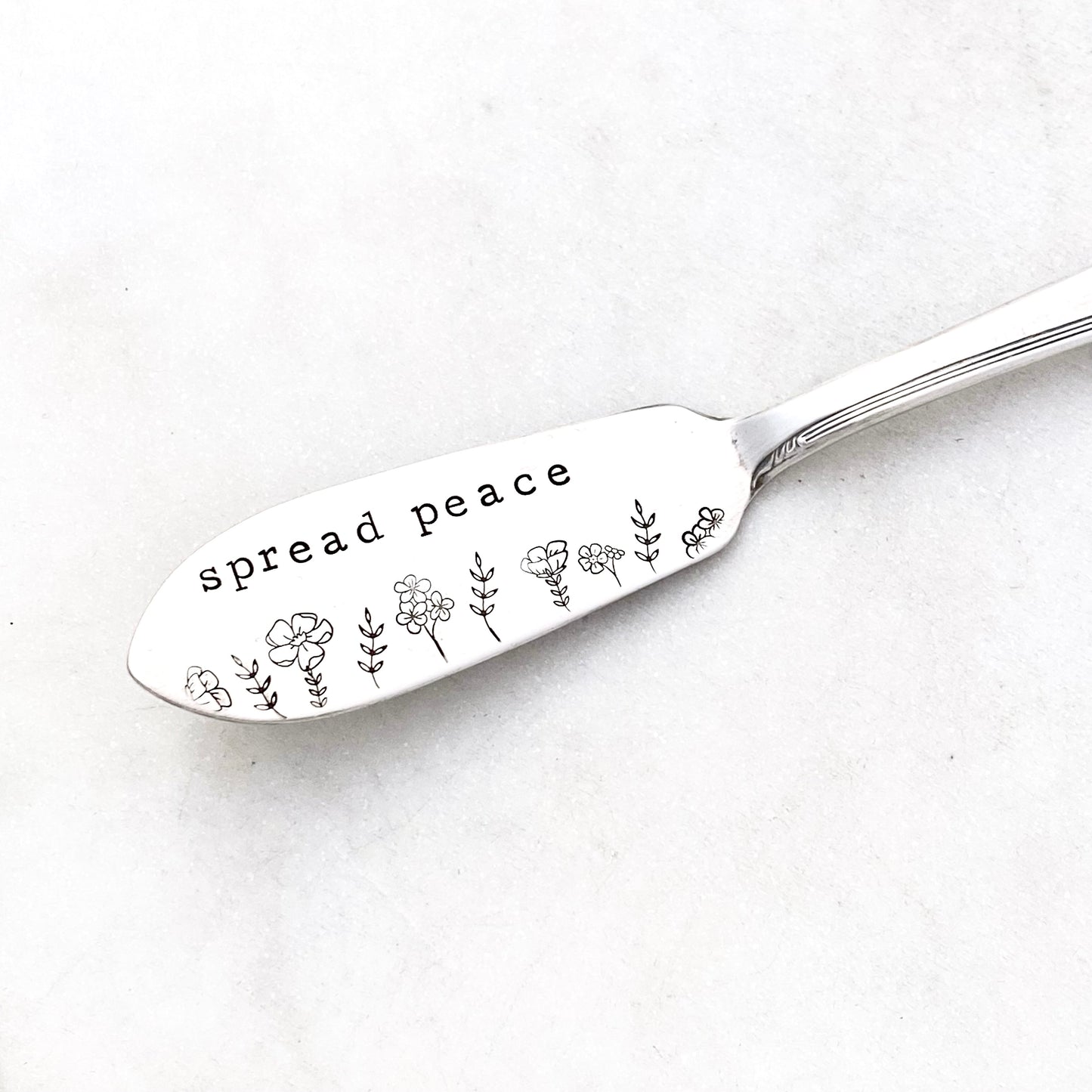 Spread Peace, Hand Stamped Vintage Spreader Spreaders callistafaye   