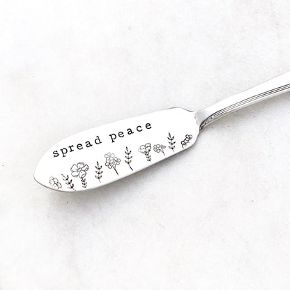 Spread Peace, Hand Stamped Vintage Spreader Spreaders callistafaye   