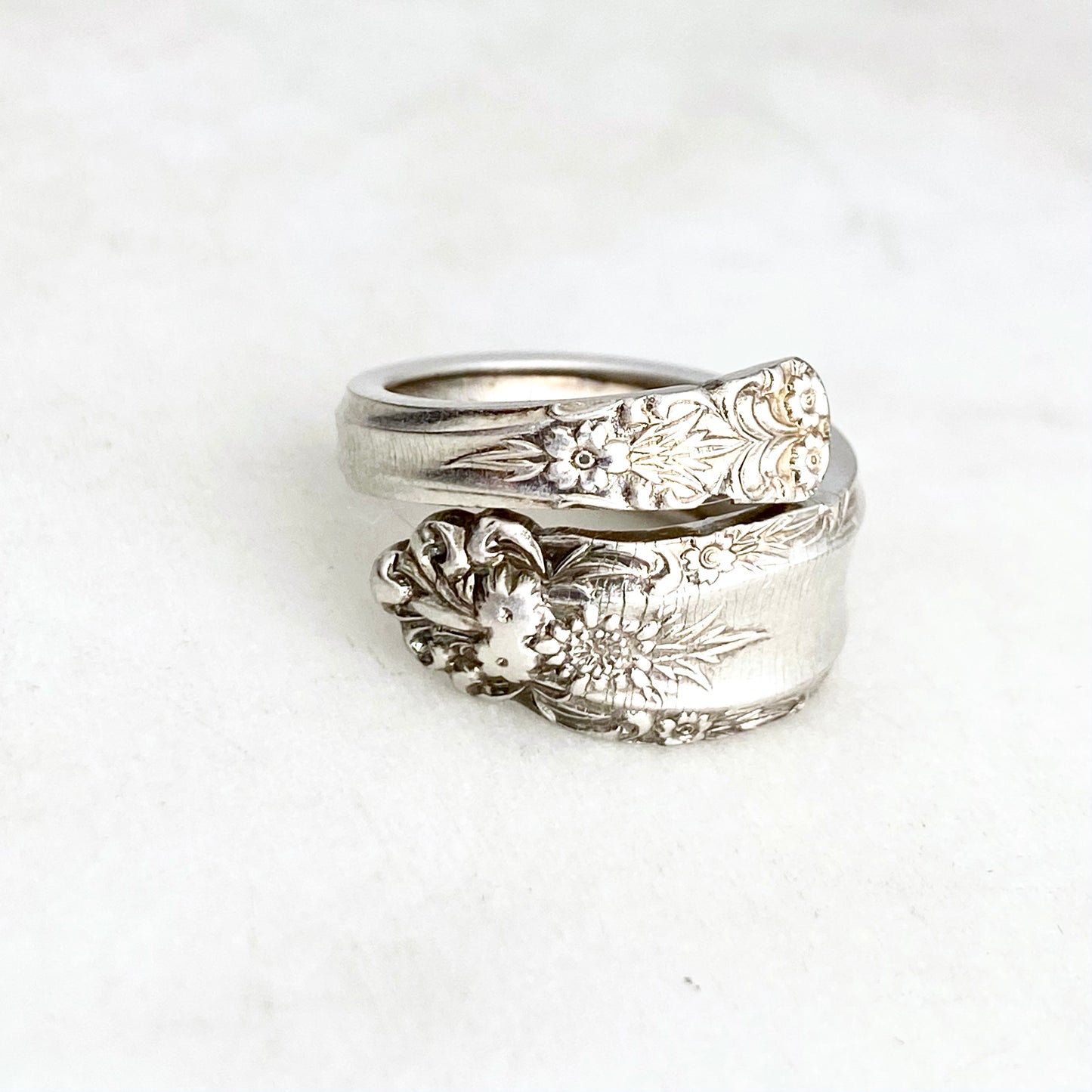 Prelude 1939, Custom Size Spiral Spoon Ring, Vintage Silverware Ring Rings callistafaye   