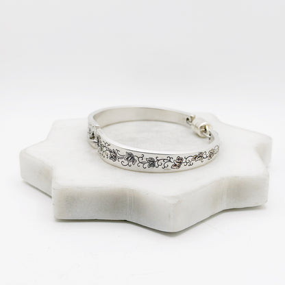 Silver Lace 1968, RARE Two-Part Spoon Bracelet, Vintage Spoon Handle, Vintage Spoon Bracelet Bracelets callistafaye