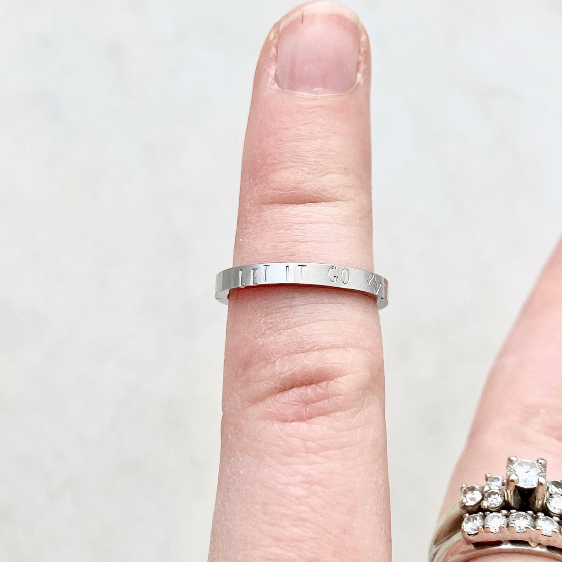 Custom Mini Stacking Rings, Personalized Stainless Steel Jewelry, Minimalist Rings, Waterproof Jewelry, Dainty Ring, Stacking Ring Set Rings callistafaye   