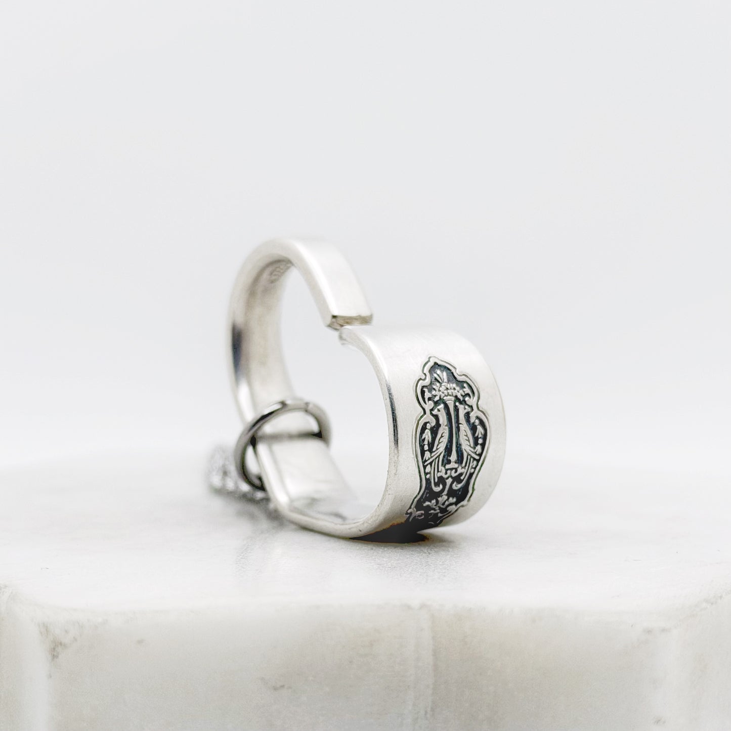 Birds of Paradise 1923, Antique Small Floating Heart, Vintage Spoon Jewelry, 100 Year Old Hearts callistafaye