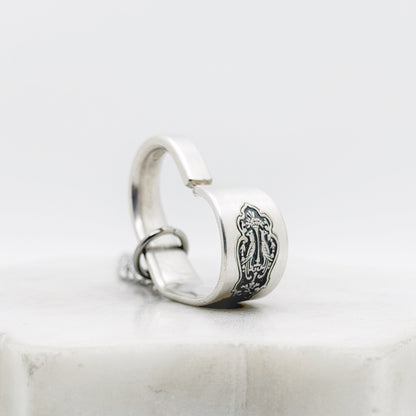 Birds of Paradise 1923, Antique Small Floating Heart, Vintage Spoon Jewelry, 100 Year Old Hearts callistafaye