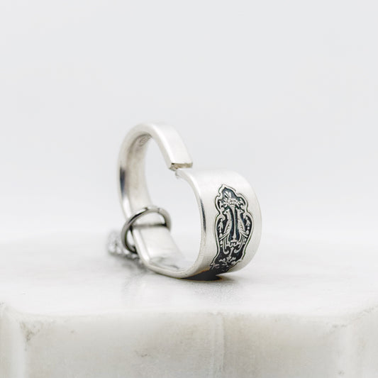 Birds of Paradise 1923, Antique Small Floating Heart, Vintage Spoon Jewelry, 100 Year Old Hearts callistafaye