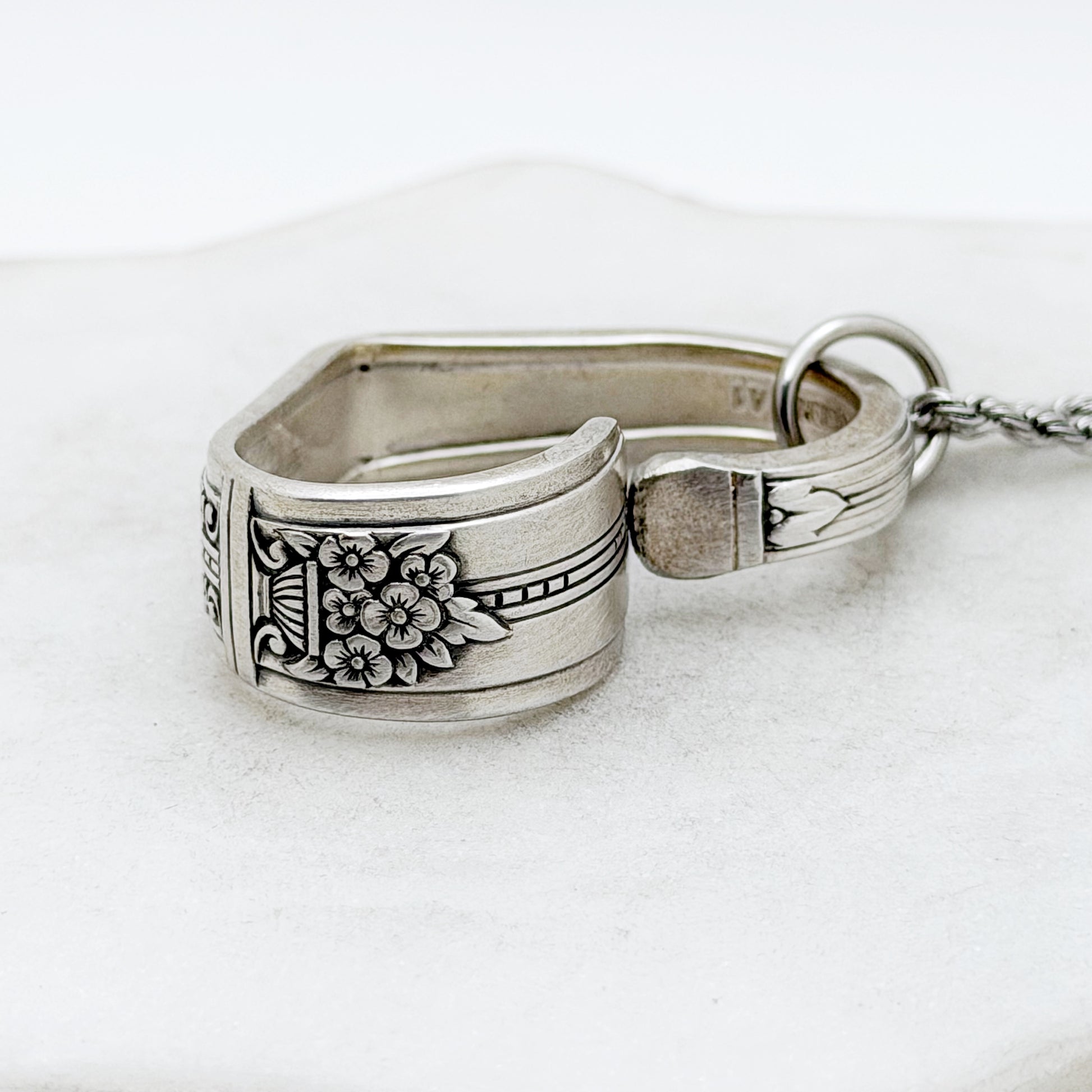 Celebrity - Wild Rose 1939, Floating Heart, Vintage Spoon Jewelry Hearts callistafaye