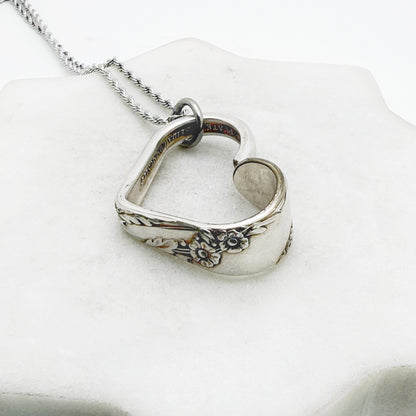 Bridal Wreath 1950, Floating Heart, Vintage Spoon Jewelry Hearts callistafaye