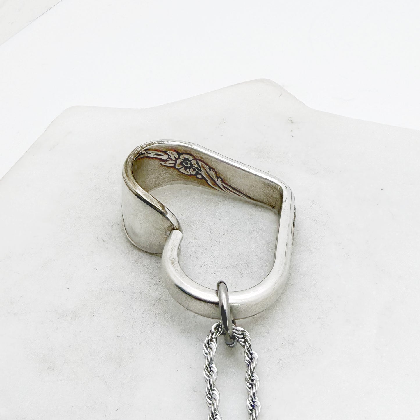 Bridal Wreath 1950, Floating Heart, Vintage Spoon Jewelry Hearts callistafaye