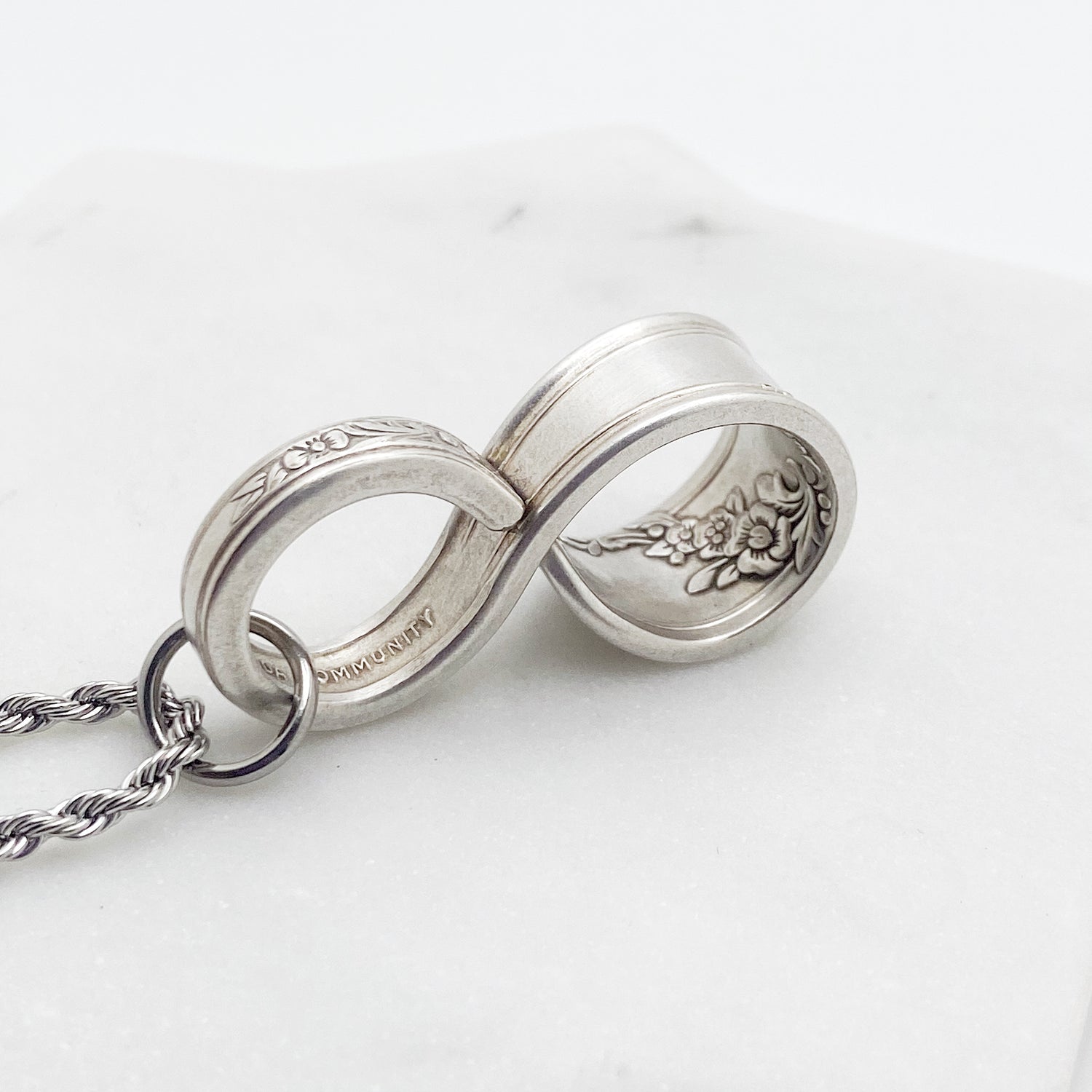 Queen Bess II 1946, Floating Infinity, Vintage Spoon Jewelry Infinity callistafaye