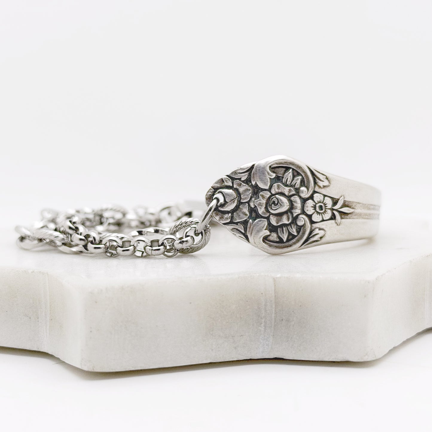 Plantation (Roses) 1948, Half Chain Bracelet, Vintage Spoon Handle, Antique Spoon Bracelet Bracelets callistafaye