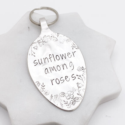 CUSTOM Hand Stamped Vintage Spoon Keychain Keychains callistafaye