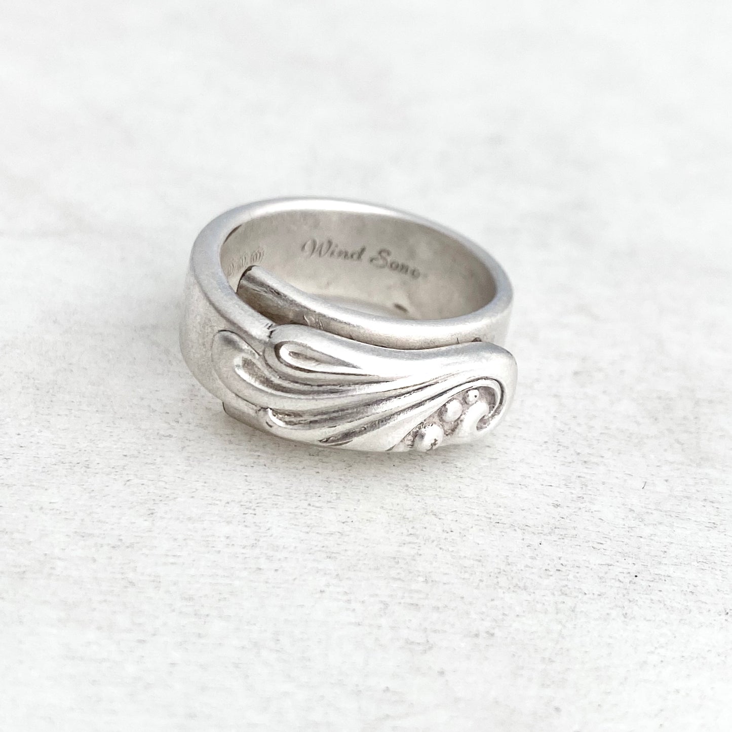 Wind Song 1955, Size 8, Spiral Ring, Vintage Spoon Ring Rings callistafaye   