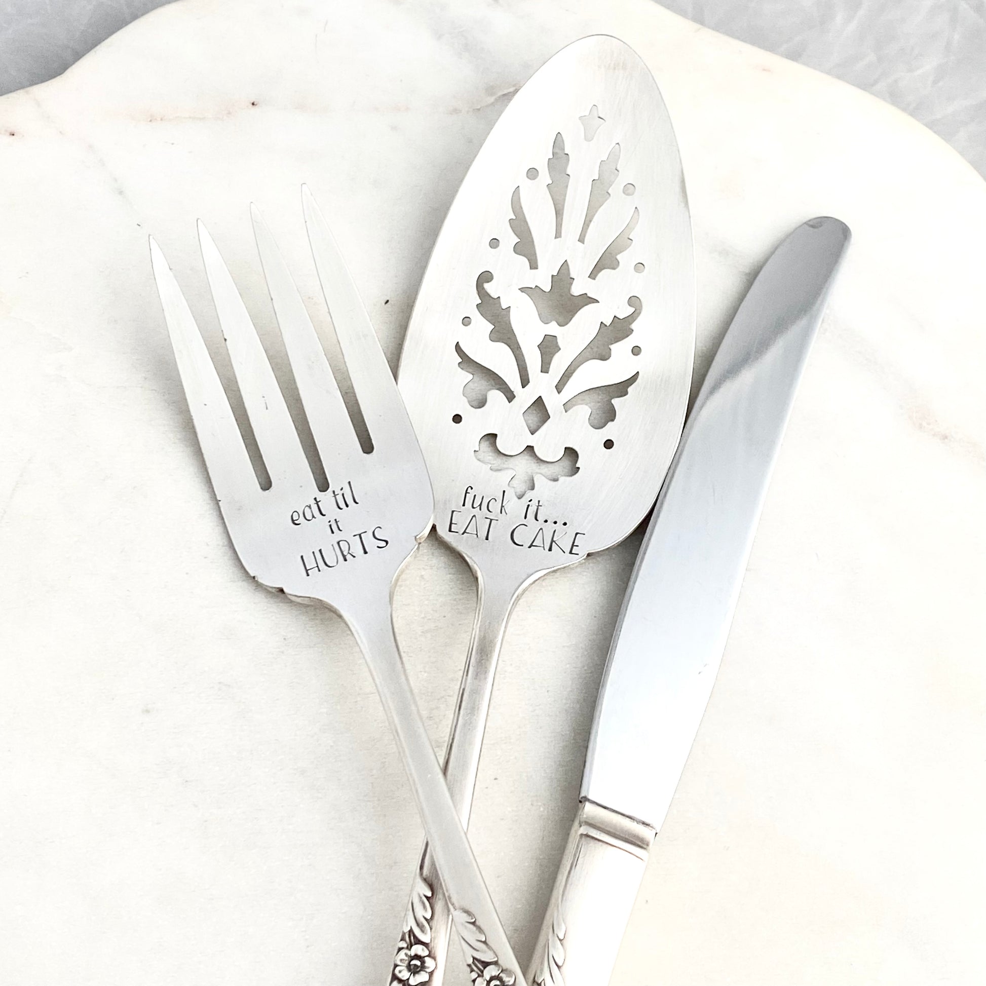 Bridal Wreath 1950, Serving Set 2, Hand Stamped Vintage Serving Sets & Pieces Serving Set callistafaye   