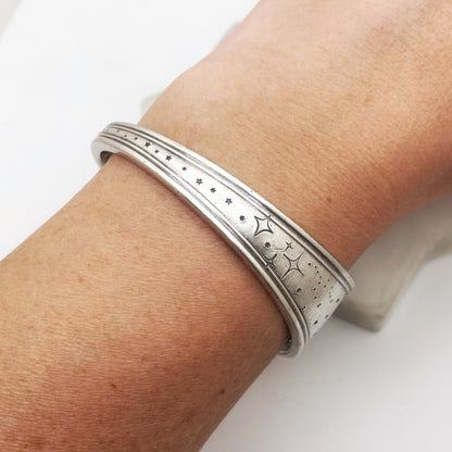 Starry Night, Oneida Hotel, Cuff Bracelet, Vintage Spoon Handle, Iced Tea Spoon Bracelet Bracelets callistafaye