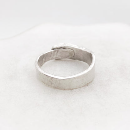 Fork Tine Ring, Hammered Stacking Ring, Reversible Ring Rings callistafaye