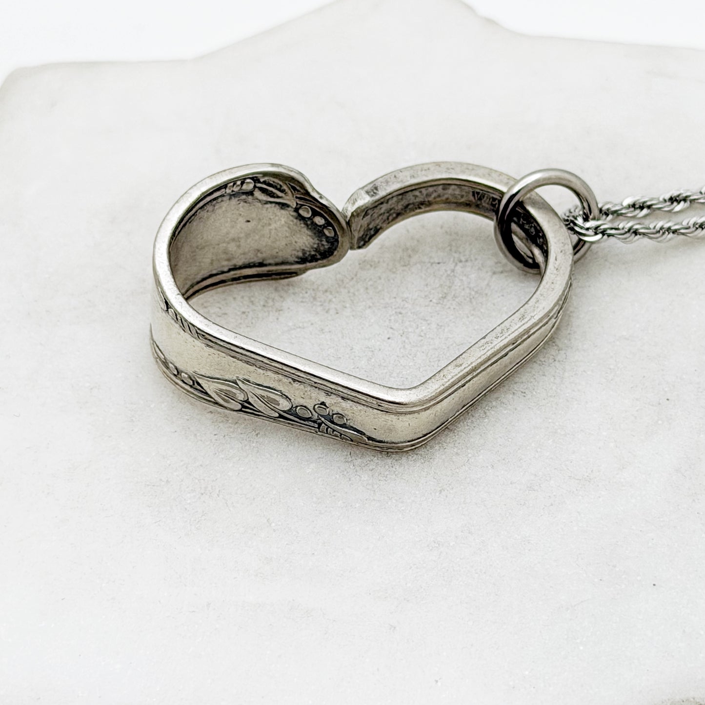 Meadowbrook 1936, Floating Heart, Vintage Spoon Jewelry Hearts callistafaye