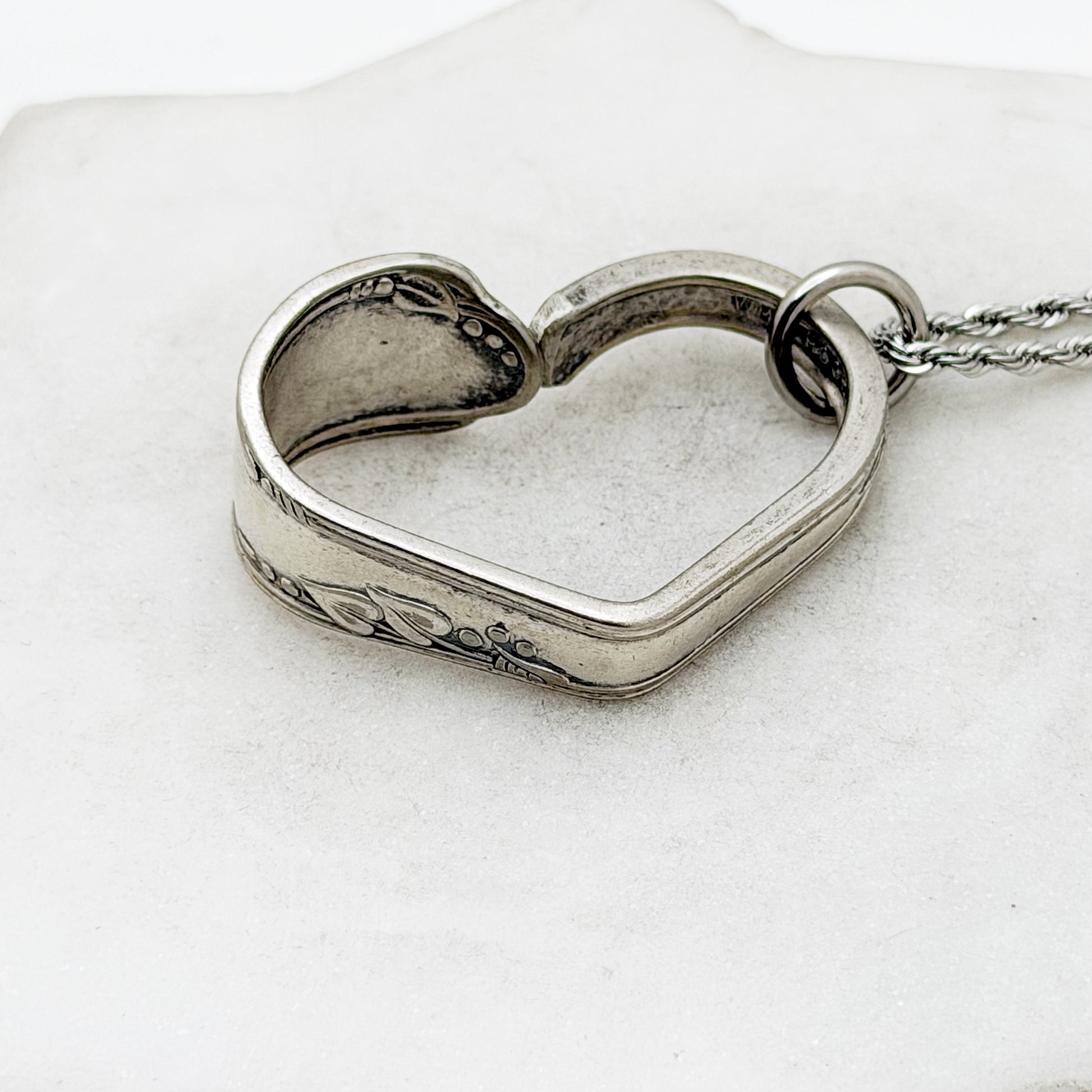 Meadowbrook 1936, Floating Heart, Vintage Spoon Jewelry Hearts callistafaye