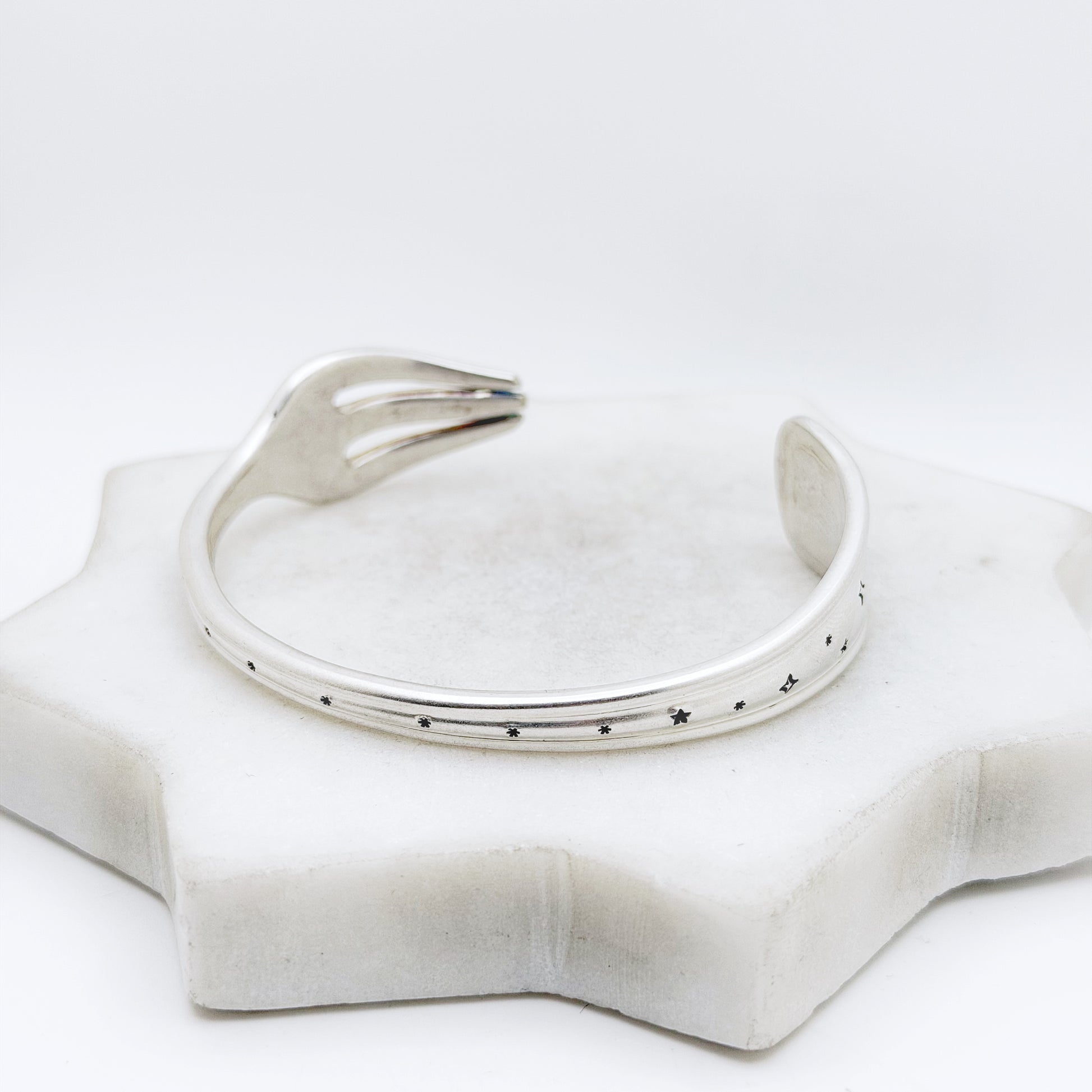 Starry Night, Pacific 1920, Oneida Hotel, Cocktail Fork Cuff Bracelet, Vintage Seafood Fork Bracelet Bracelets callistafaye