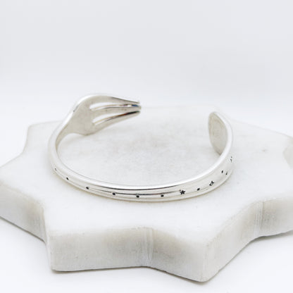 Starry Night, Pacific 1920, Oneida Hotel, Cocktail Fork Cuff Bracelet, Vintage Seafood Fork Bracelet Bracelets callistafaye