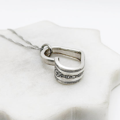 Milady 1940, Small Floating Heart, Vintage Spoon Jewelry Hearts callistafaye