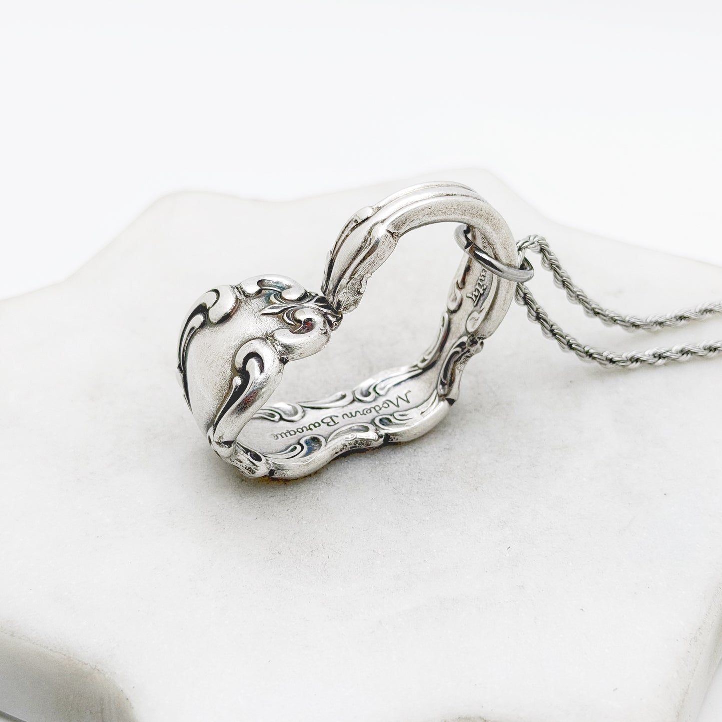 Modern Baroque 1969, Floating Heart, Vintage Spoon Jewelry Hearts callistafaye