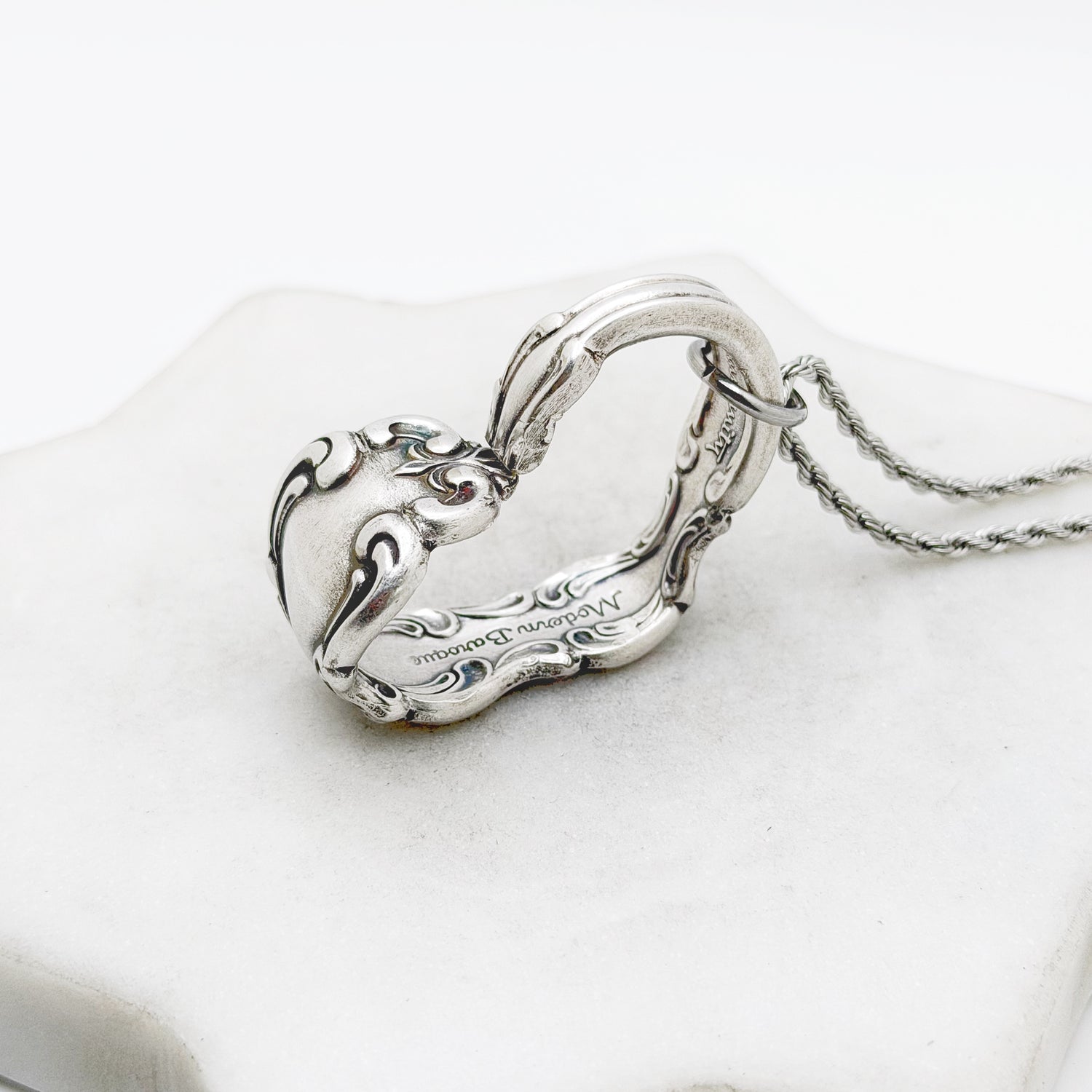 Modern Baroque 1969, Floating Heart, Vintage Spoon Jewelry Hearts callistafaye