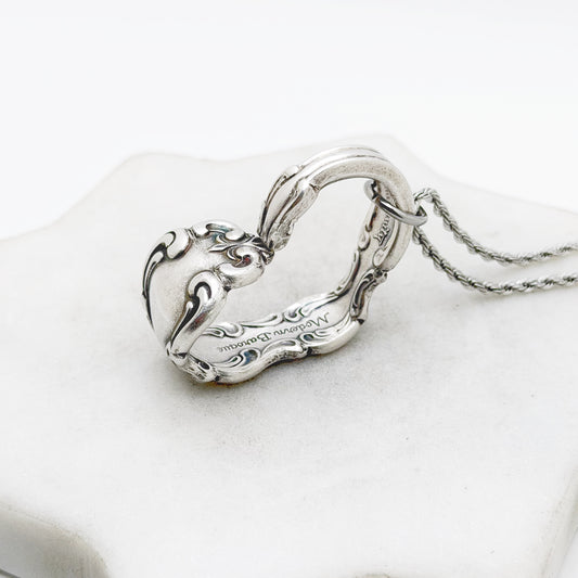 Modern Baroque 1969, Floating Heart, Vintage Spoon Jewelry Hearts callistafaye