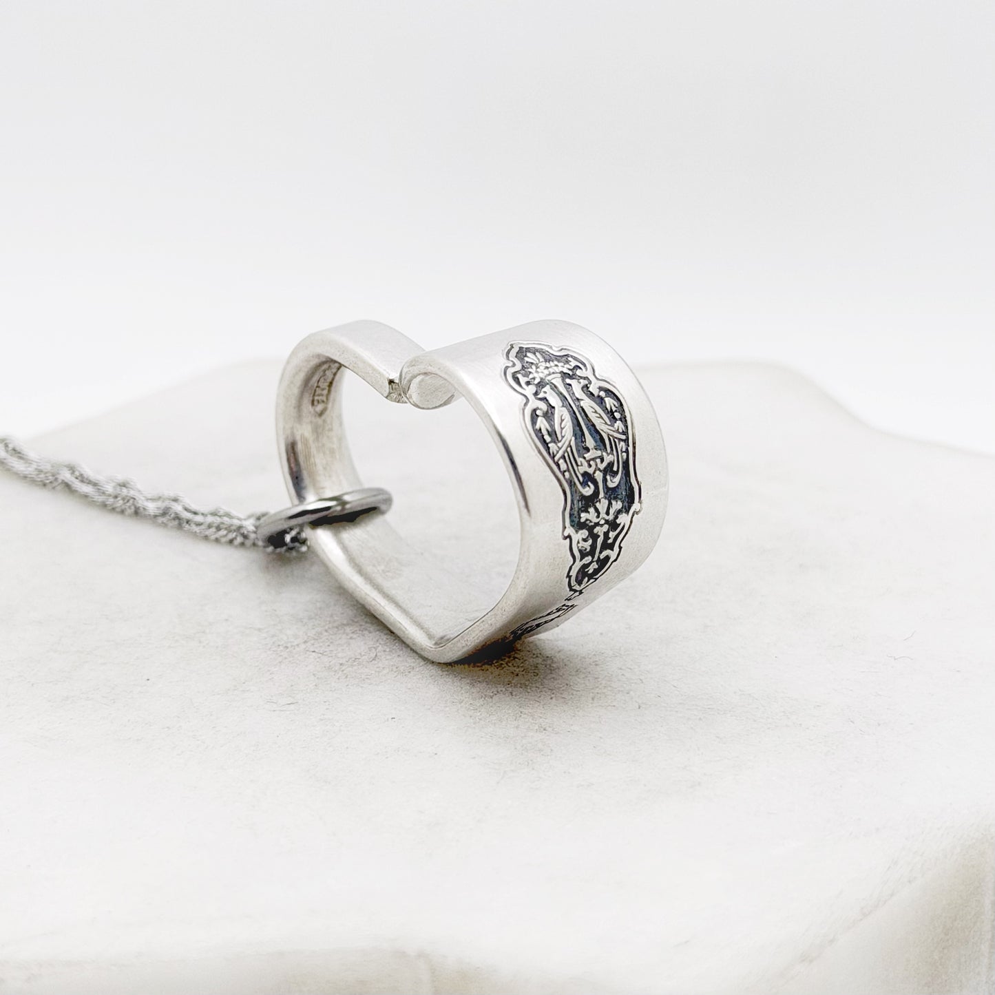 Birds of Paradise 1923, Antique Small Floating Heart, Vintage Spoon Jewelry, 100 Year Old Hearts callistafaye