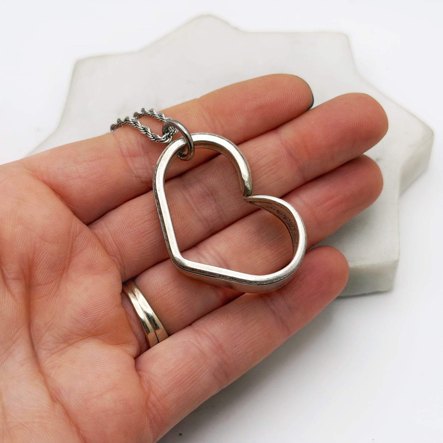 Argosy 1926, Antique Floating Heart, Antique Spoon Jewelry Hearts callistafaye