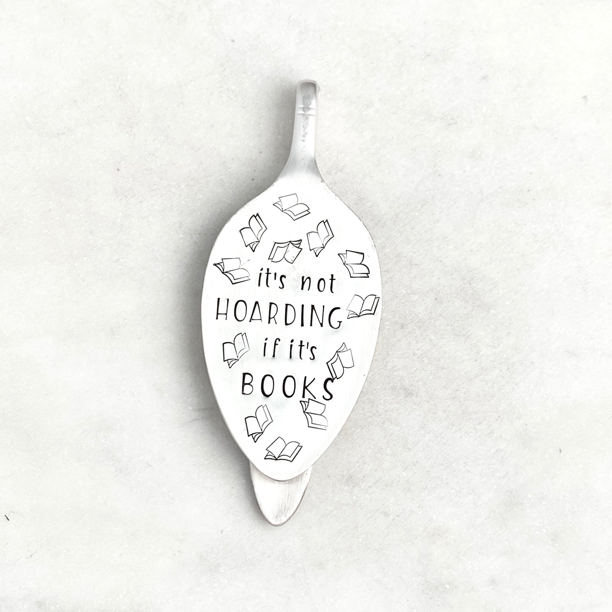 It's Not Hoarding if it's Books, Vintage Spoon Bookmark Bookmarks callistafaye   