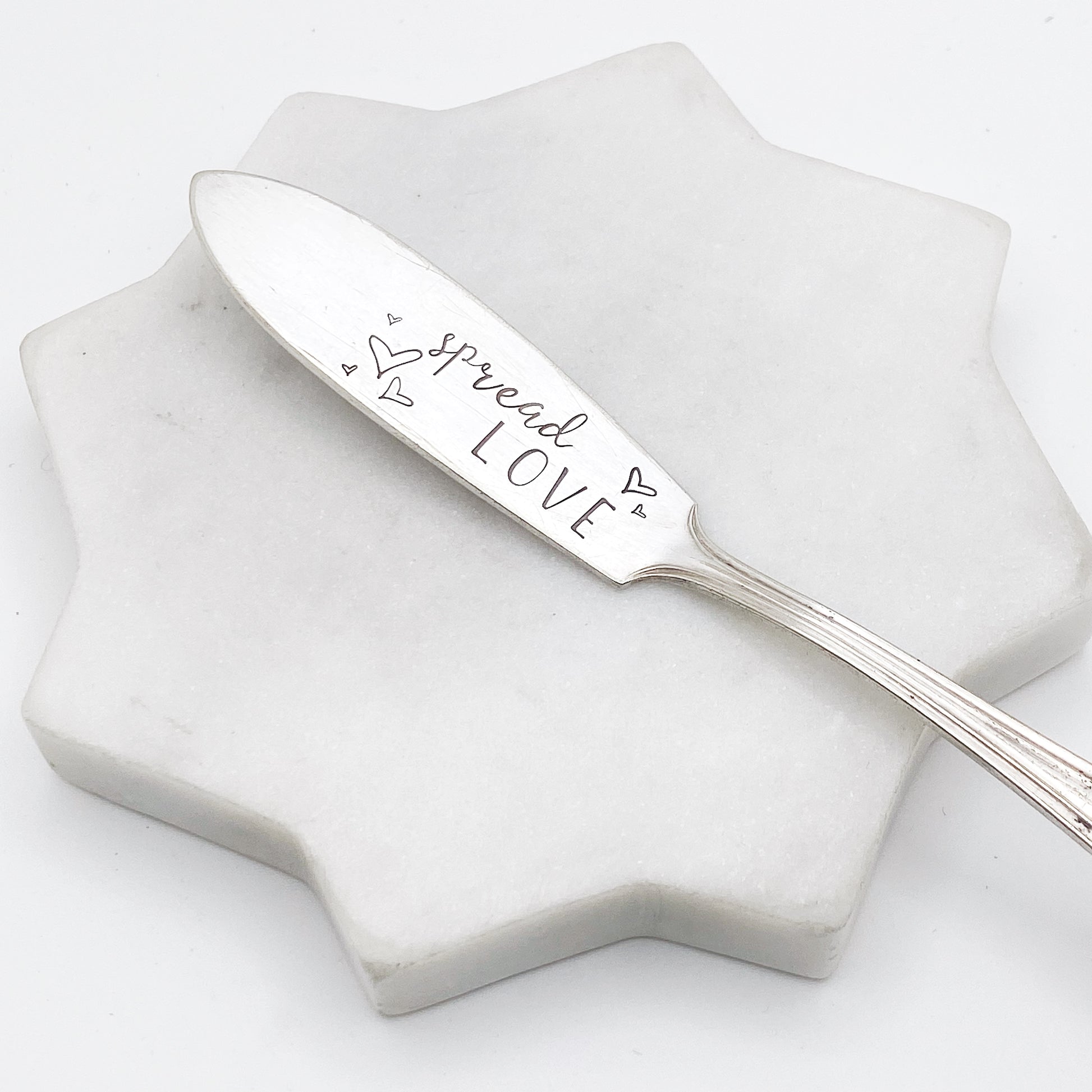 Spread Love, Hand Stamped Vintage Spreader Spreaders callistafaye   