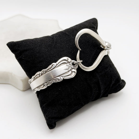 Bellfontaine 1973, RARE Curly Fork Heart Bracelet, Vintage Spoon Handle, Vintage Fork Bracelet Bracelets callistafaye